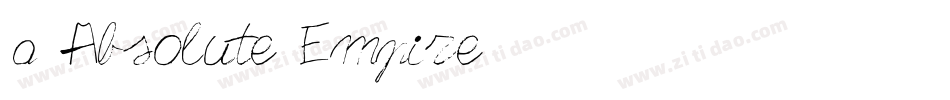 a Absolute Empire字体转换
